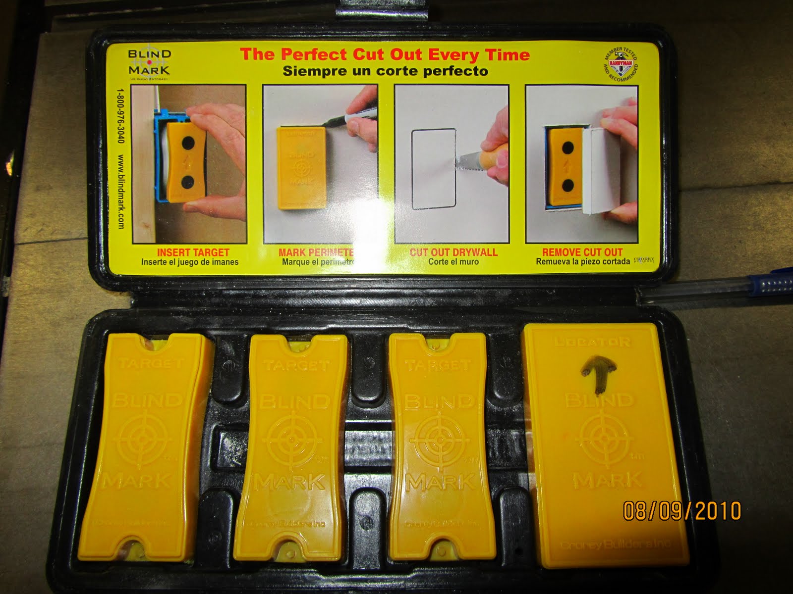 4-pieces Details about   blind mark drywall electrical box locating tool kit