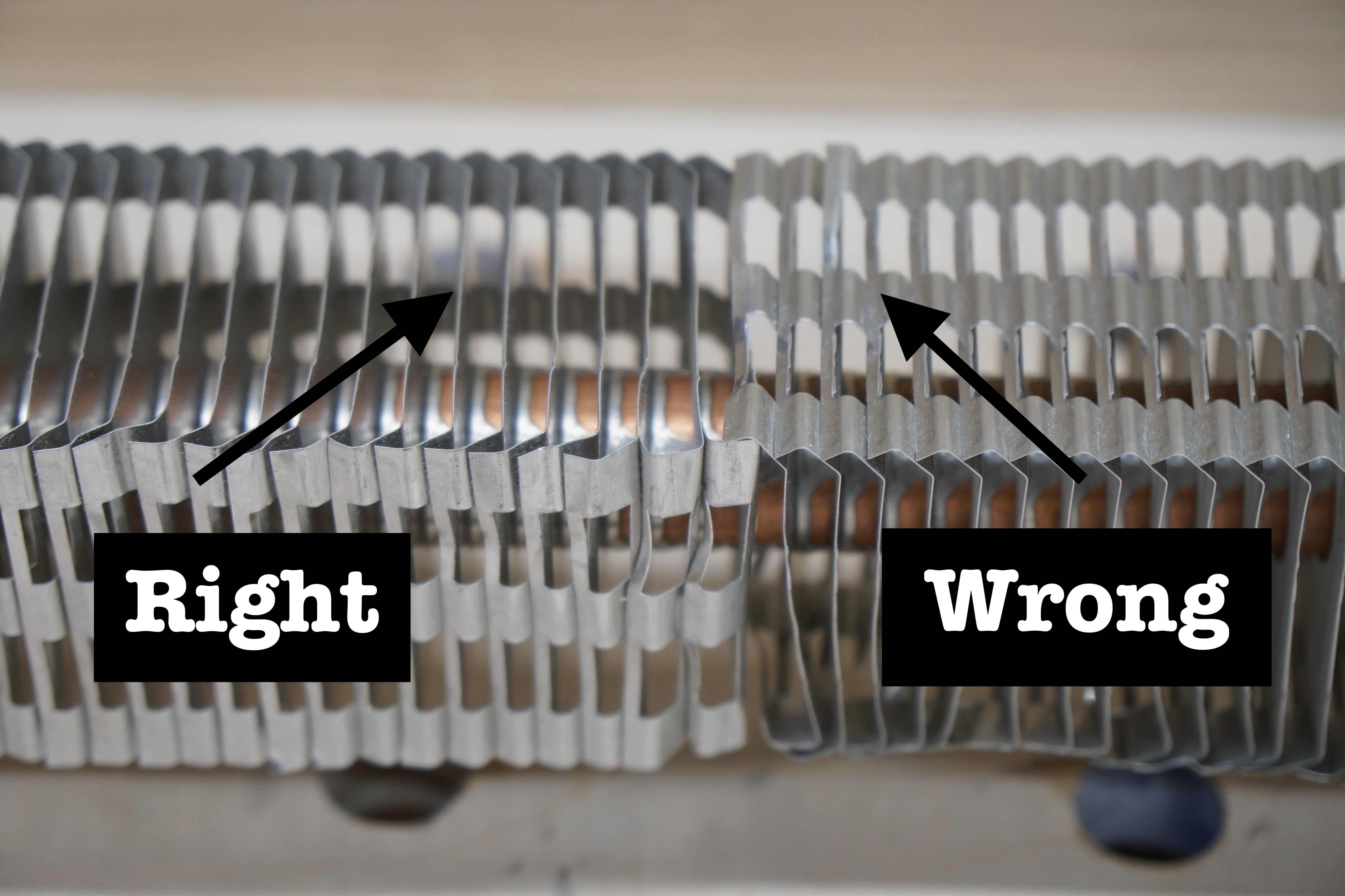 replacing fins on baseboard heater