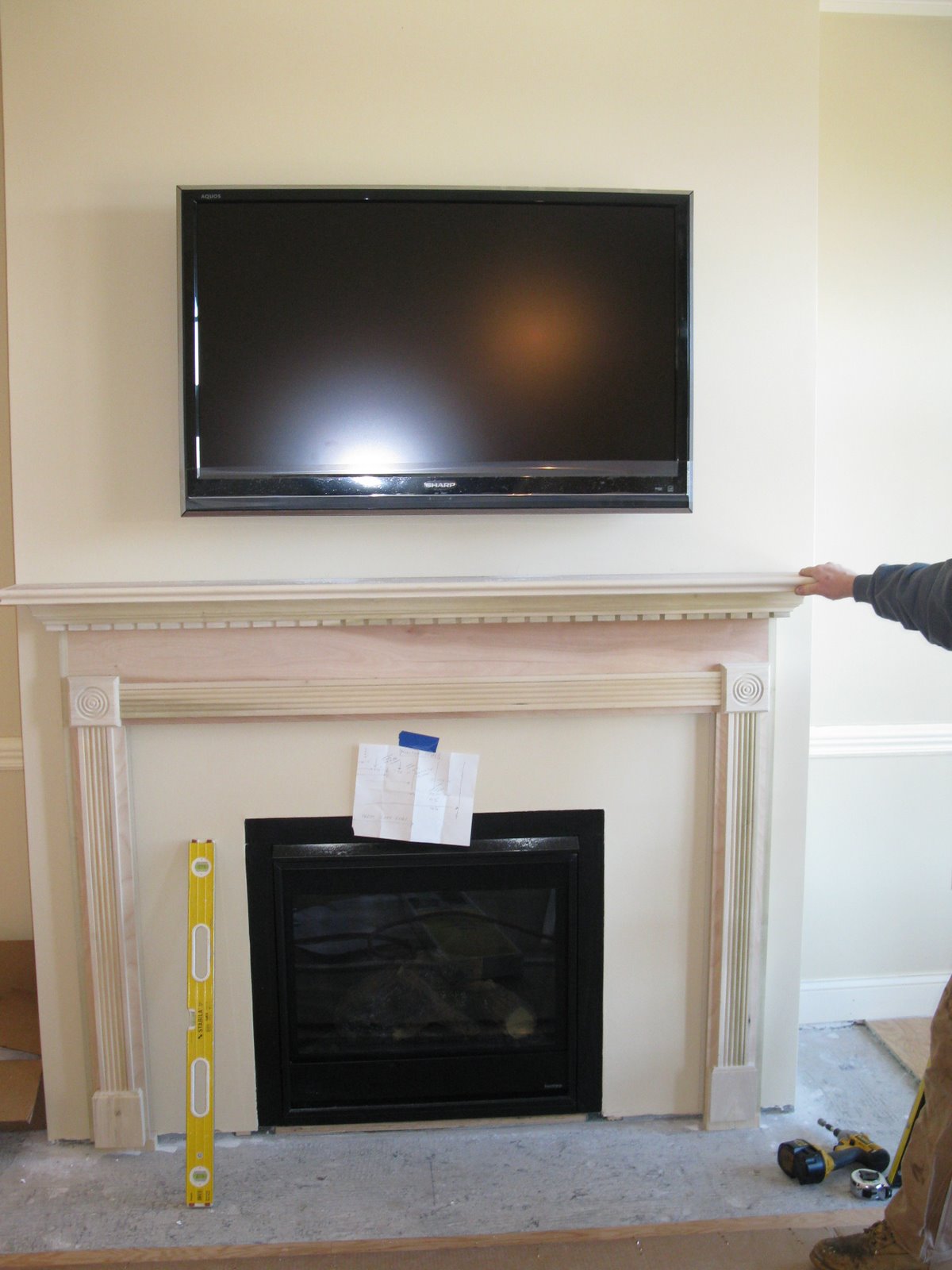 Installing A Fireplace Mantle, How To Build A Mantel Around Gas Fireplace
